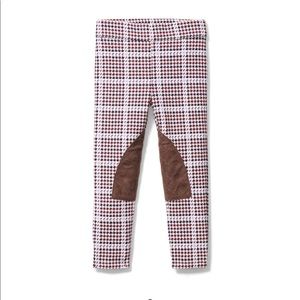 Janie and jack houndstooth riding leggings size 4 girls